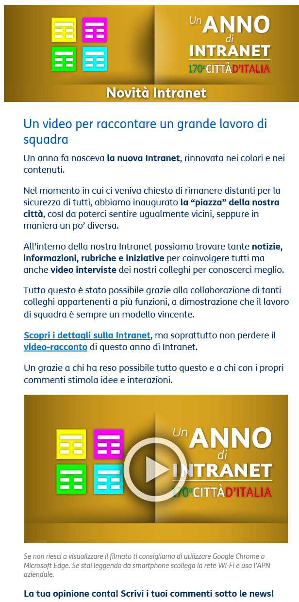 NOVITA' INTRANET